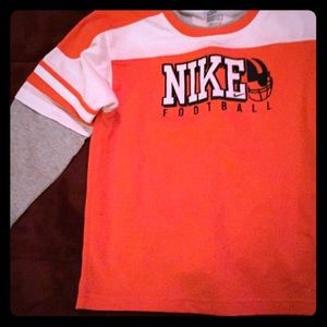 Two layered active wear long sleeve NIKE shirt.